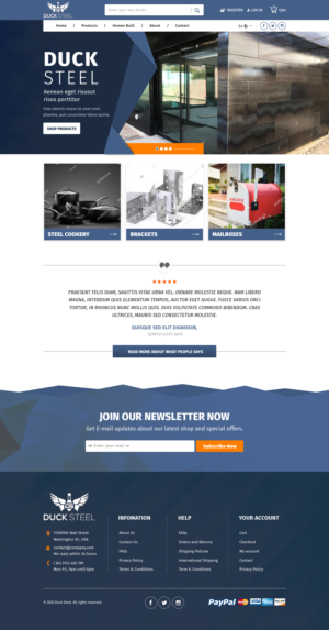 ducksteel website | Web-Design von sai.designer87