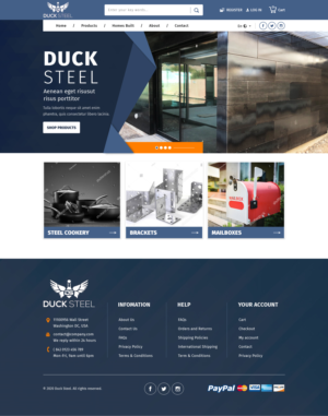 Web Design by sai.designer87 for Ducksteel Llc. | Design: #23577857