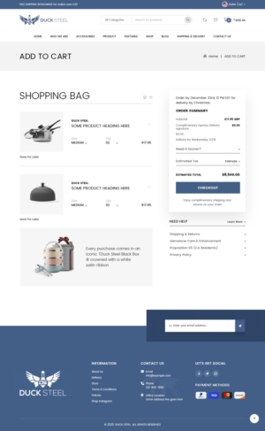 Web-Design von syrwebdevelopment für Ducksteel Llc. | Design #23578310