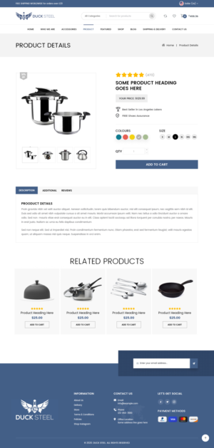 Web Design by syrwebdevelopment for Ducksteel Llc. | Design: #23578313