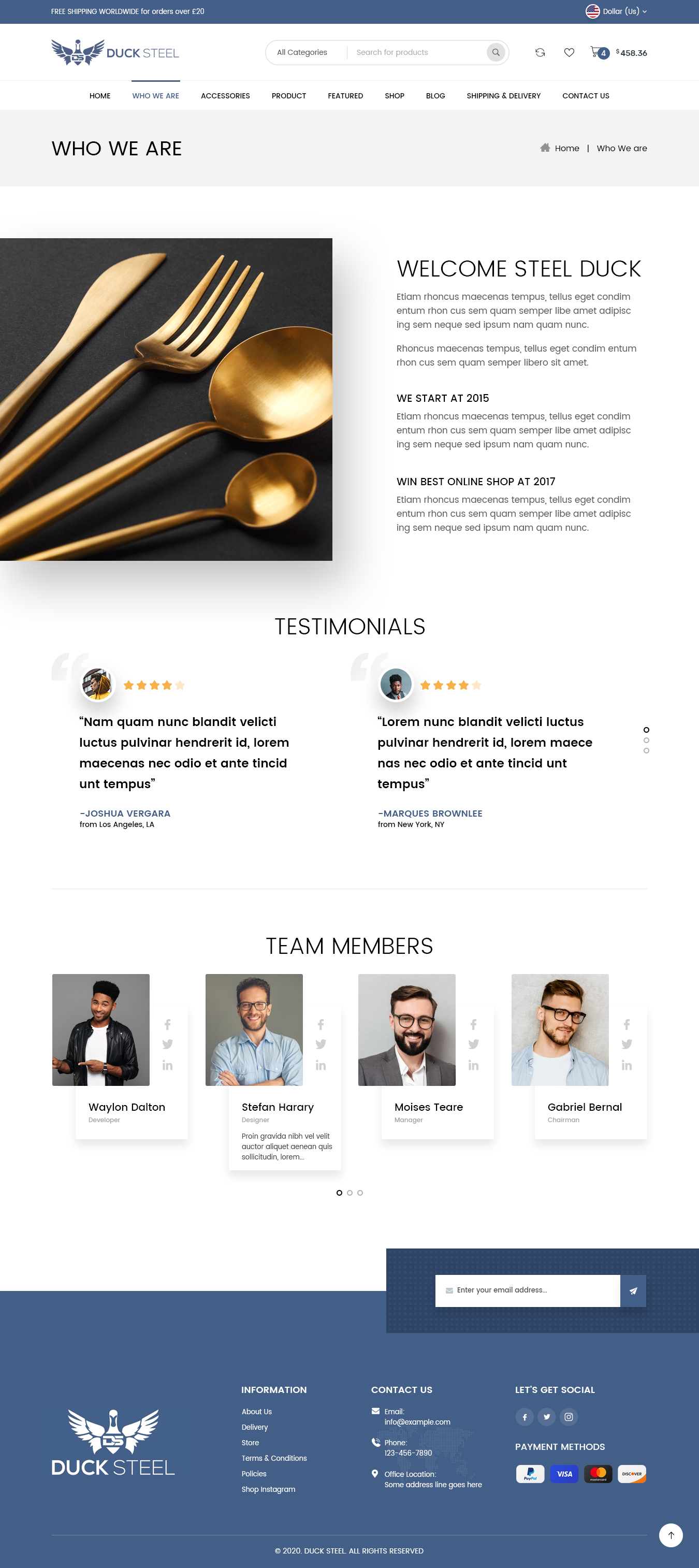 Diseño Web por syrwebdevelopment para Ducksteel Llc. | Diseño #23578335