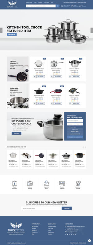 Web-Design von nzdesigners für Ducksteel Llc. | Design #23578130