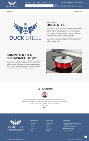 Web Design by nzdesigners for Ducksteel Llc. | Design: #23578134