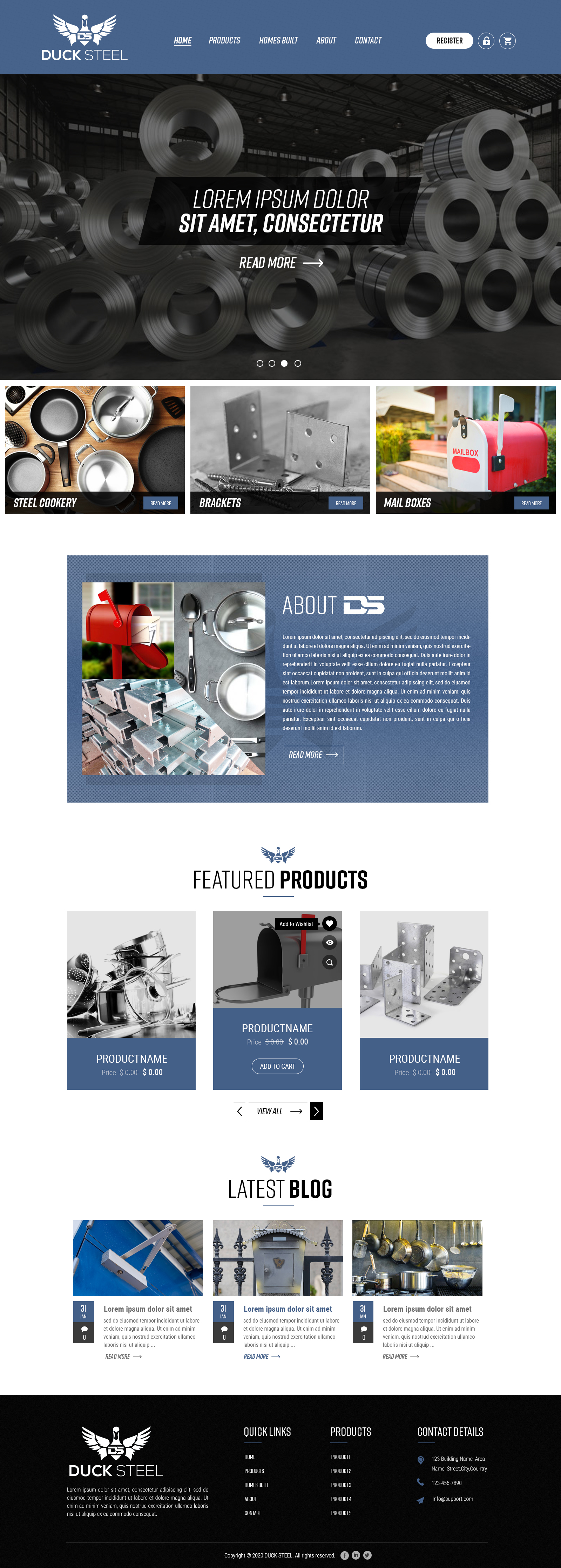Web Design by SAI DESIGNS for Ducksteel Llc. | Design #23581857