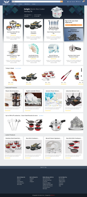 ducksteel website | Web-Design von Da Miracle