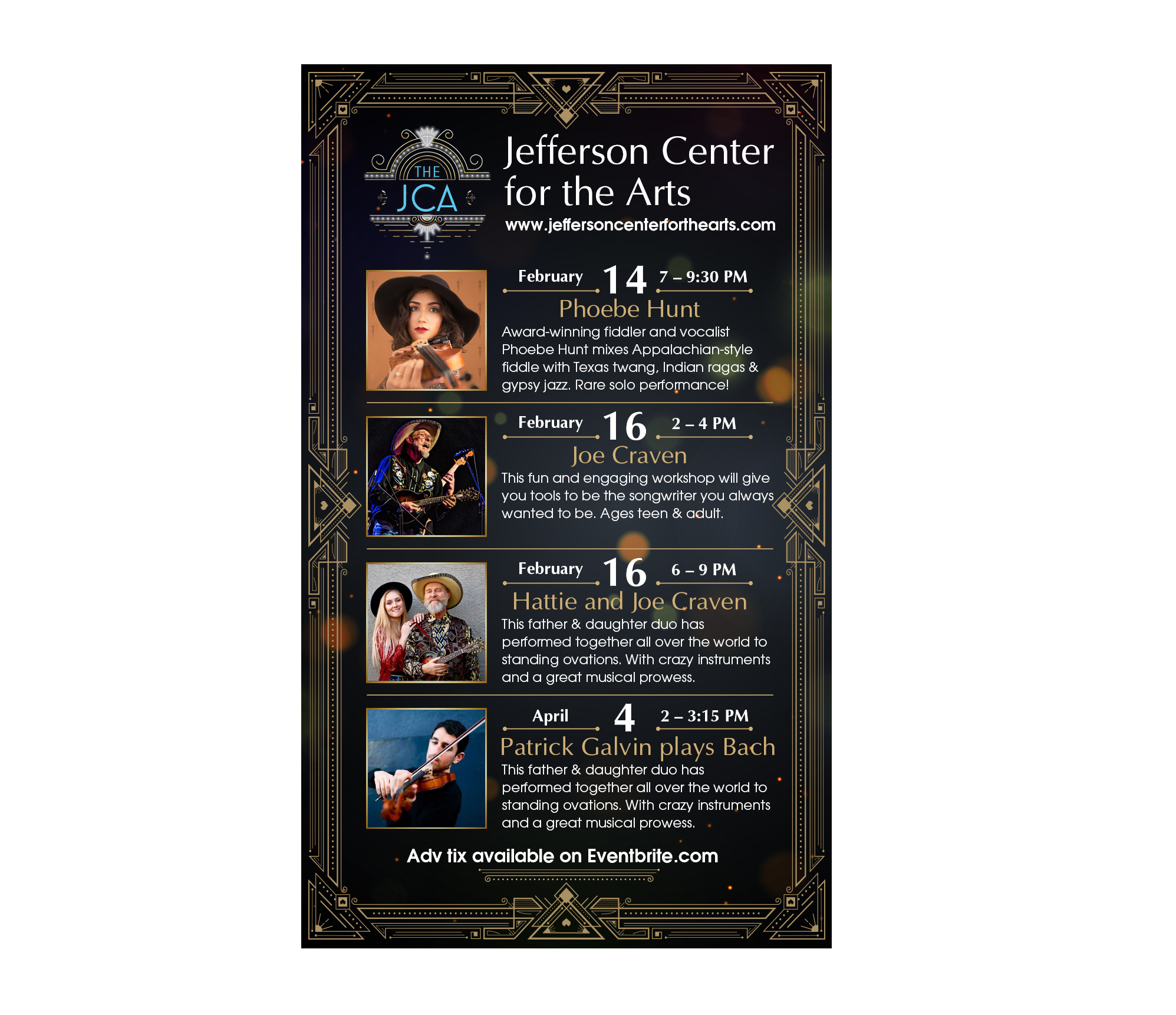 Graphic Design by Ultimate Art for Jefferson Center for the Arts | Design: #23581176
