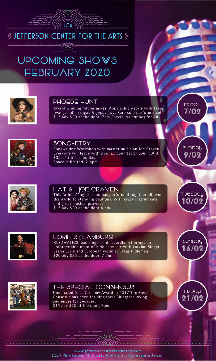 Graphic Design by Teona for Jefferson Center for the Arts | Design #23572830