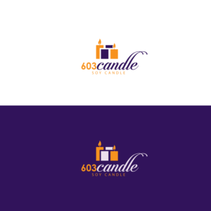 603 Candles, all natural soy candles, hand-poured in New Hampshire, area for scent description and size of container. | Design Étiquette par Graphic Bricks