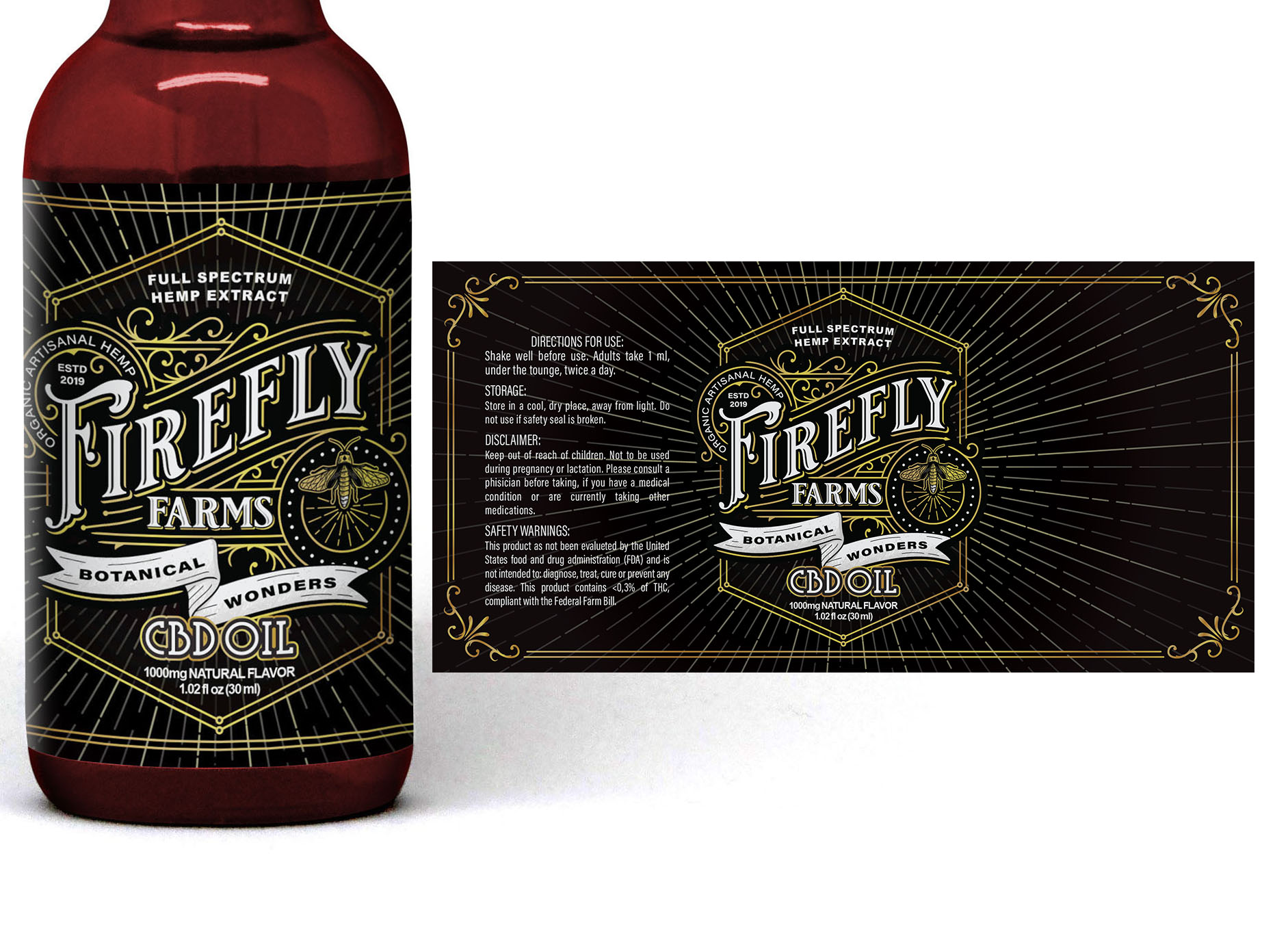 Label Design by senja for Firefly Farms Botanical Wonders | Design #23641452