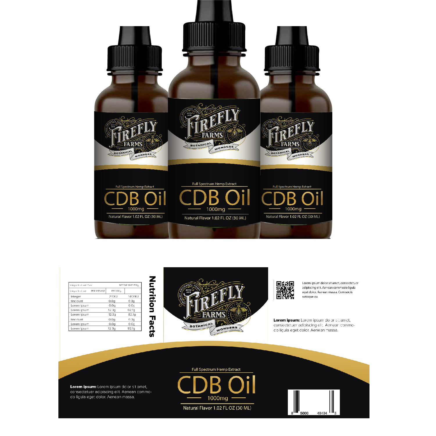 Label Design by Maxo-Biz for Firefly Farms Botanical Wonders | Design #23585276