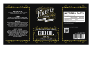 Firefly Farms Organic Hemp Company needs an OLD WORLD Label for CBD Bottle! | Label Design by ammar_ed