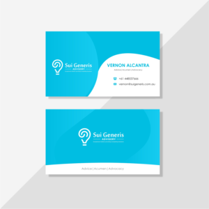 Business Card Design by artistoria™ for Sui Generis Pty Ltd | Design: #23564715