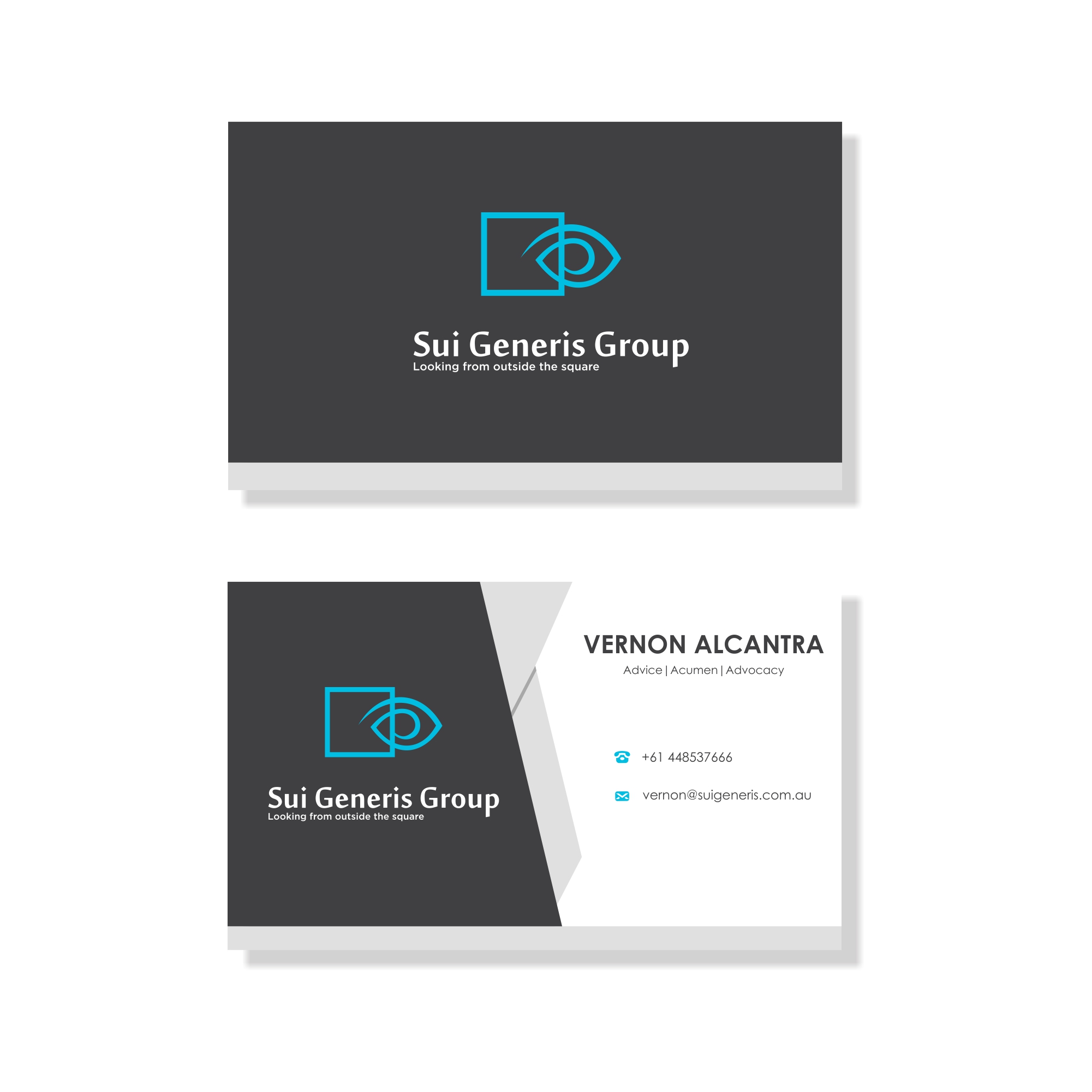 Diseño de Tarjeta de Presentación por artistoria™ para Sui Generis Pty Ltd | Diseño #23568391