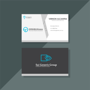 Business Card Design by artistoria™ for Sui Generis Pty Ltd | Design: #23582951