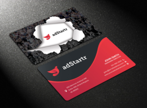 Startup company business card (Media & Advertising) | Diseño de Tarjeta de Presentación por Sandaruwan