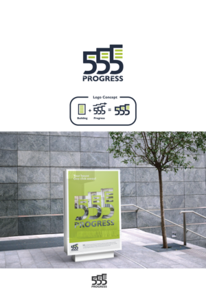 Progress 555 | Logo Design by Mosa Abo swelem