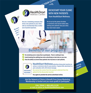 Flyer Design by uk for HealthStart Wellness | Design: #2994143
