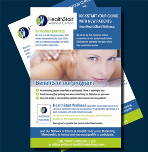Flyer Design by uk for HealthStart Wellness | Design #2997466
