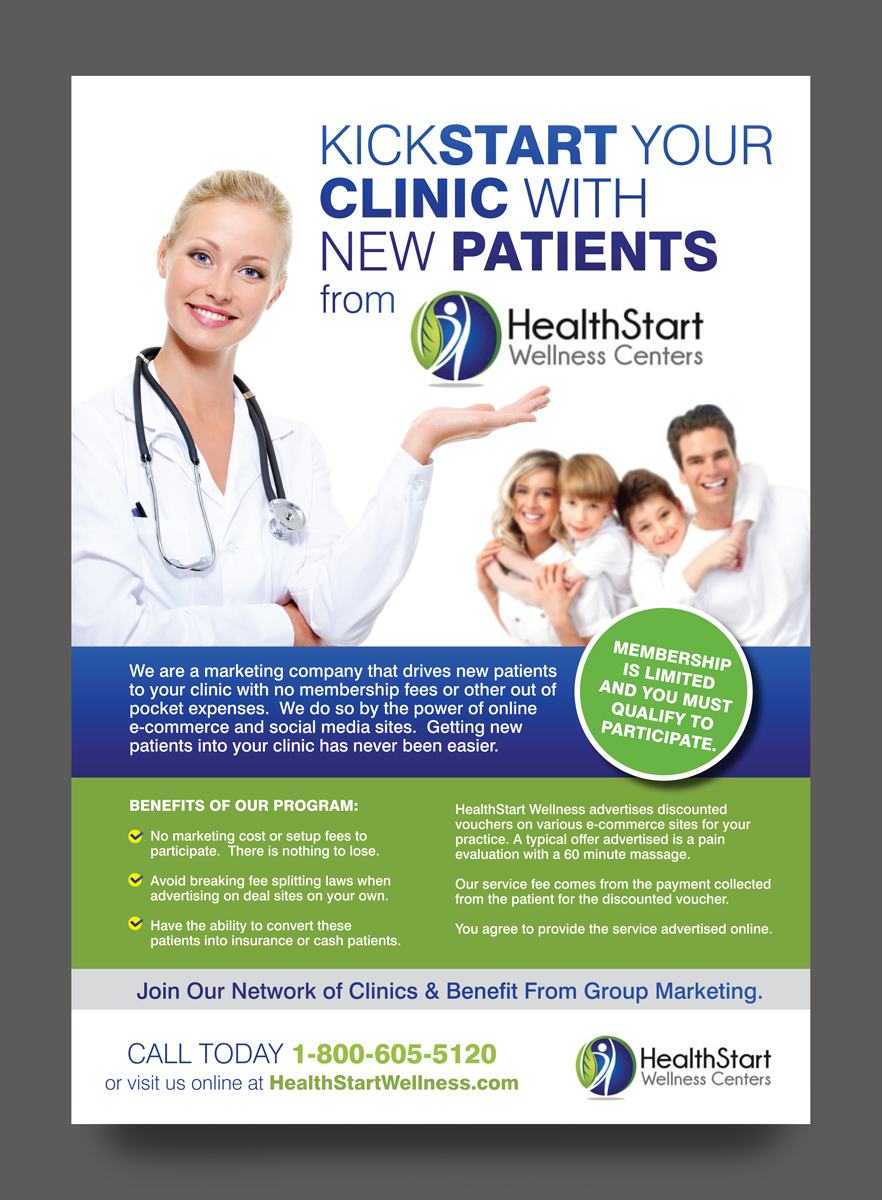 Flyer Design by rkailas for HealthStart Wellness | Design #3019799