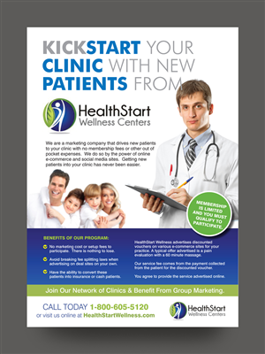 Flyer Design by rkailas for HealthStart Wellness | Design: #3023028