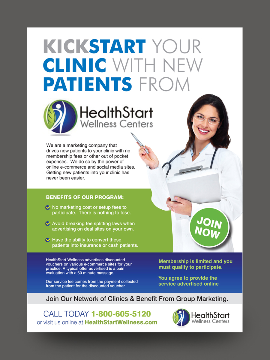 Flyer Design by rkailas for HealthStart Wellness | Design #3023039