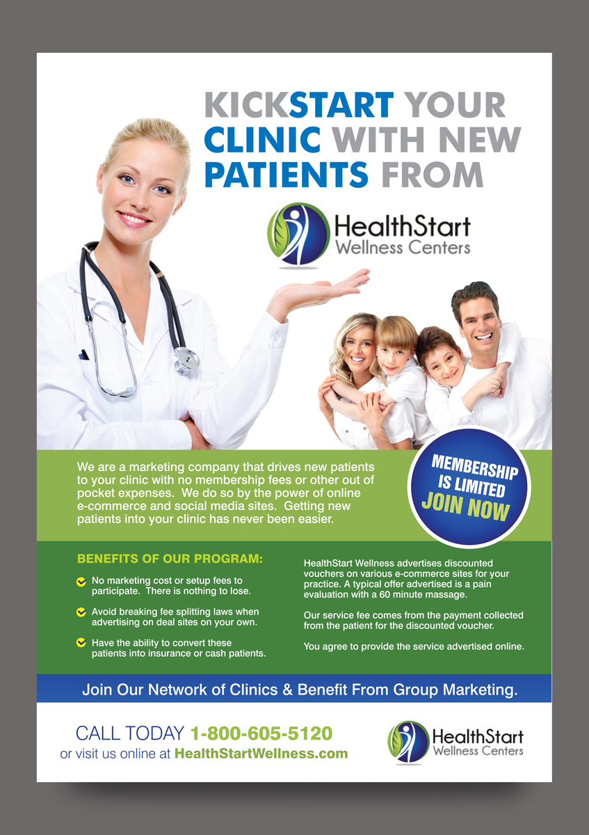 Design de Flyer par rkailas pour HealthStart Wellness | Design #3035132