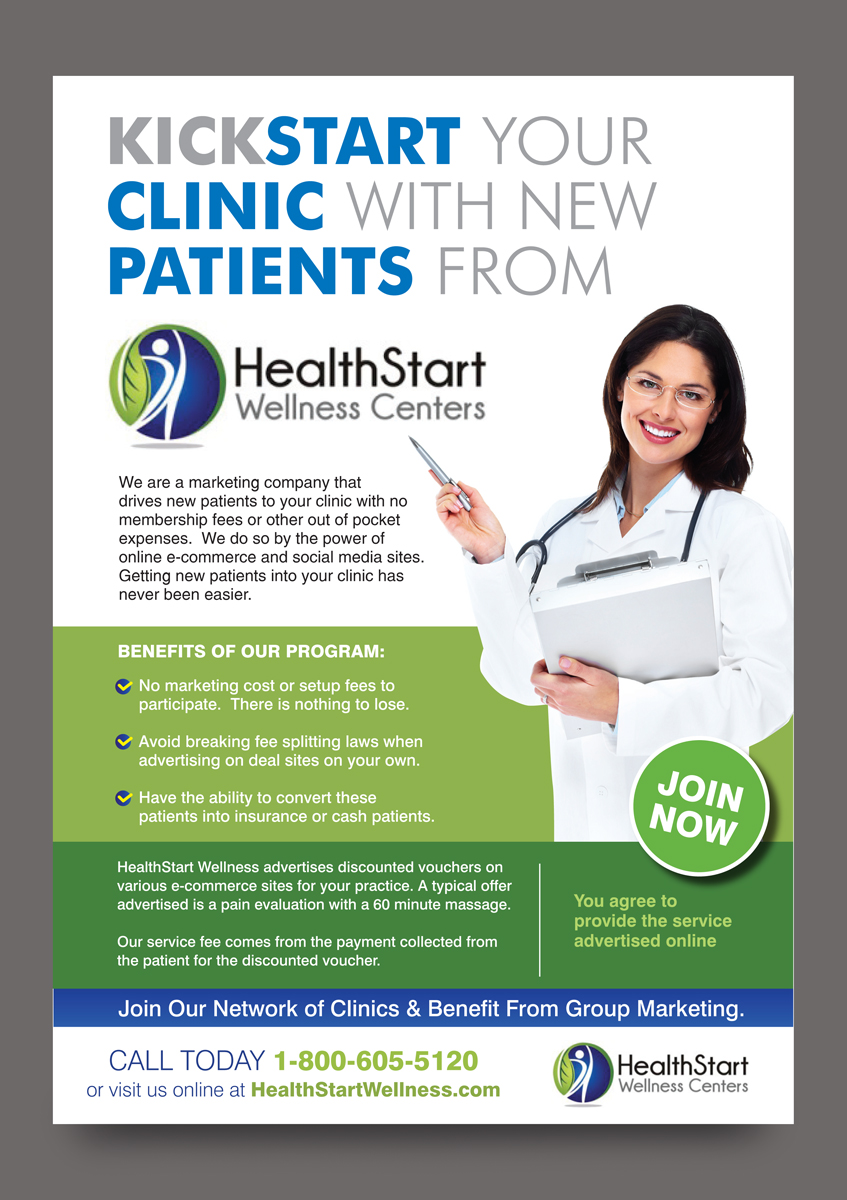 Flyer Design by rkailas for HealthStart Wellness | Design #3035137