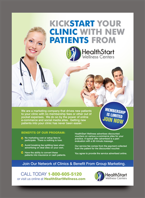 Flyer Design by rkailas for HealthStart Wellness | Design: #3035321