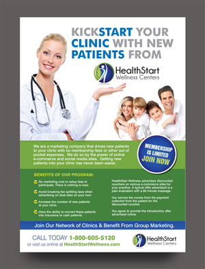 Flyer Design by rkailas for HealthStart Wellness | Design #3043731