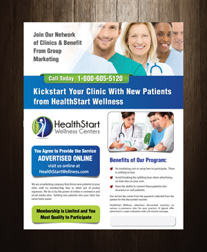 Flyer Design by meet007 for HealthStart Wellness | Design: #3018608