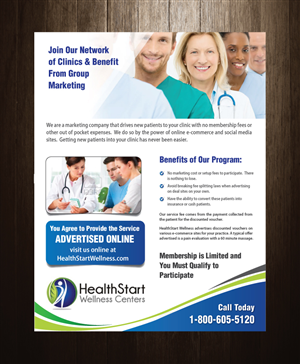 Flyer Design by meet007 for HealthStart Wellness | Design: #3018766