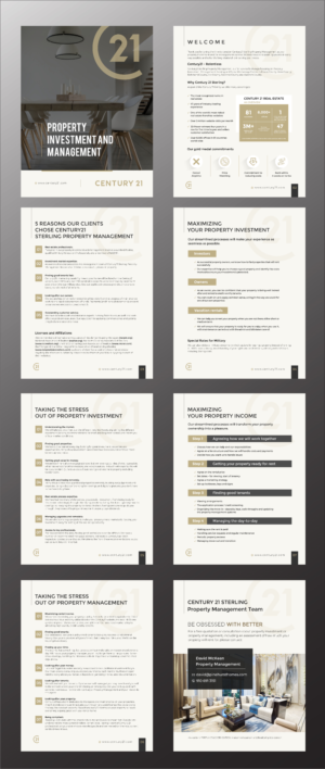 Brochure Design by ecorokerz for Century 21 Sterling Real Estate | Design: #23686715