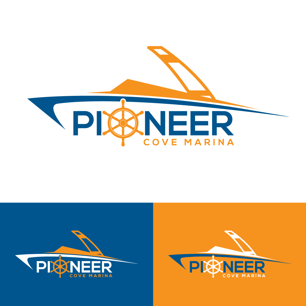 Logo-Design von creative.bugs für Pioneer Cove Marina | Design #23576638