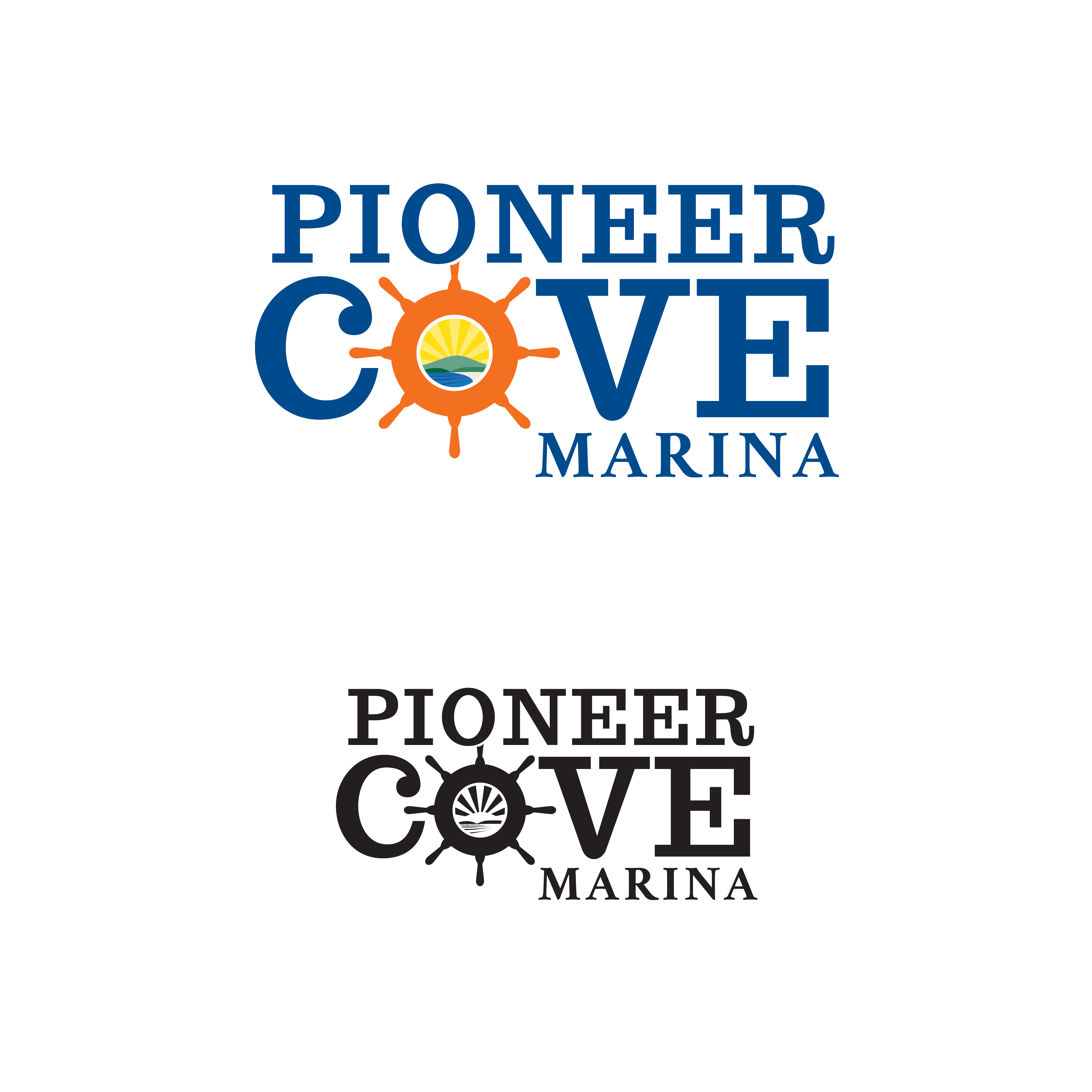 Logo Design by kimcam for Pioneer Cove Marina | Design #23582257