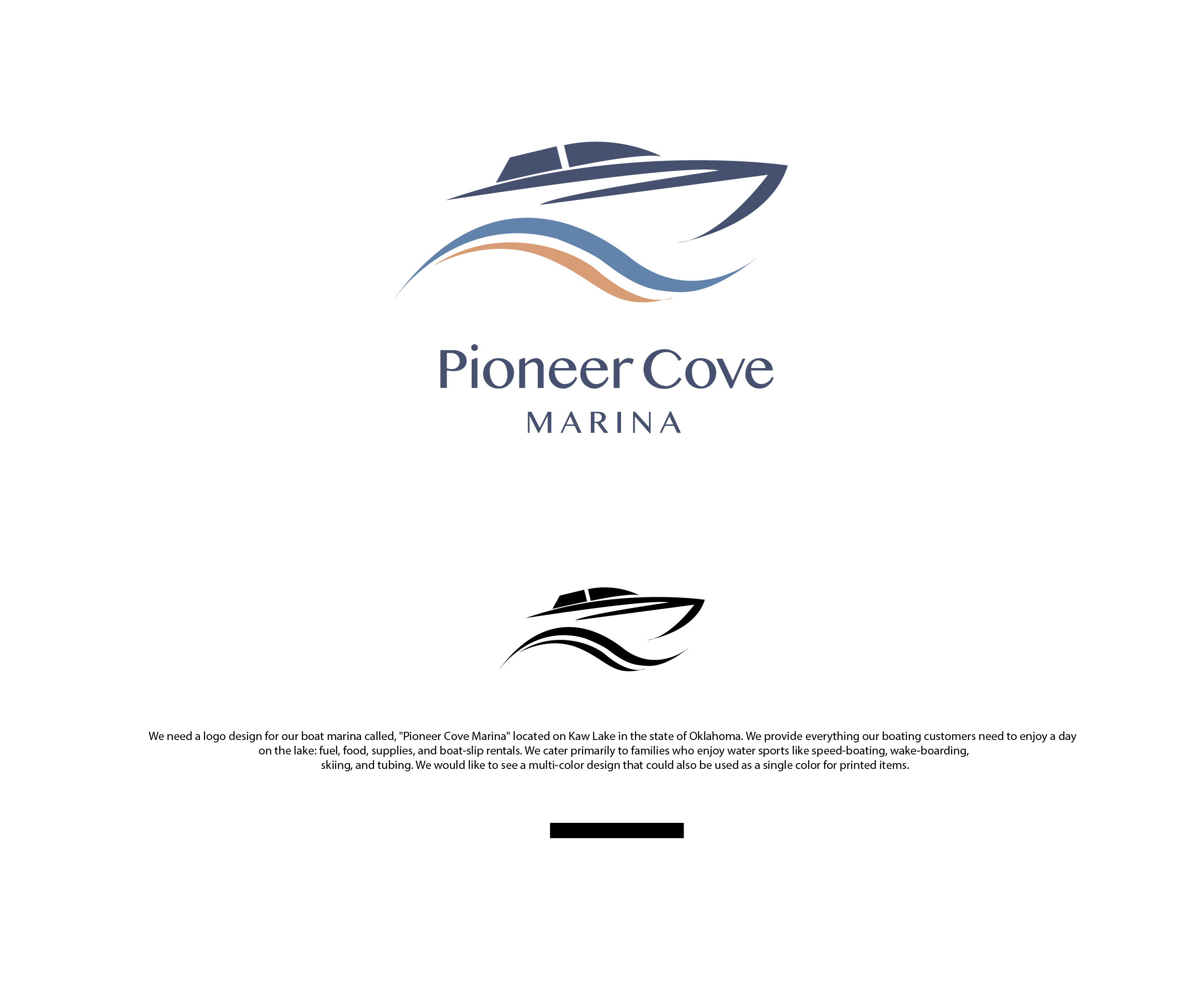 Logo Design by Ng V Duc for Pioneer Cove Marina | Design #23580832