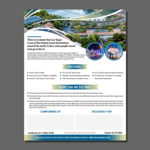 Flyer Vacation Gift Certificate | Diseño de Flyer por Schöpfer