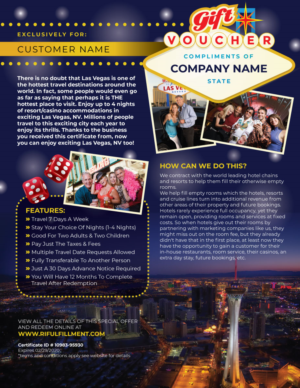 Flyer Vacation Gift Certificate | Diseño de Flyer por elenaivanova