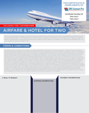 Flyer Vacation Gift Certificate | Diseño de Flyer por Aurora:)