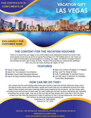 Flyer Vacation Gift Certificate | Diseño de Flyer por Kreative Destiny