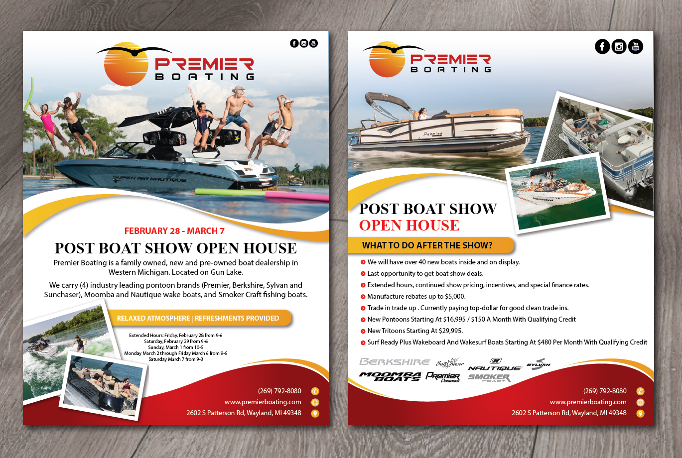Flyer Design by alex989 for Premier Boating | Design #23599691