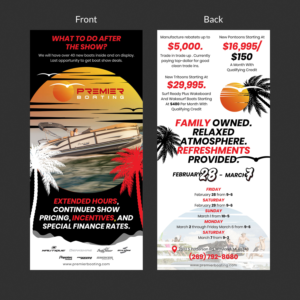 Flyer Design by Impressive Solutions for Premier Boating | Design: #23584192