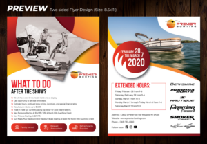 Post Boat Show Open House Flyer Design To Be Handed Out At Boat Show | Design de Flyer par ZISGraphics