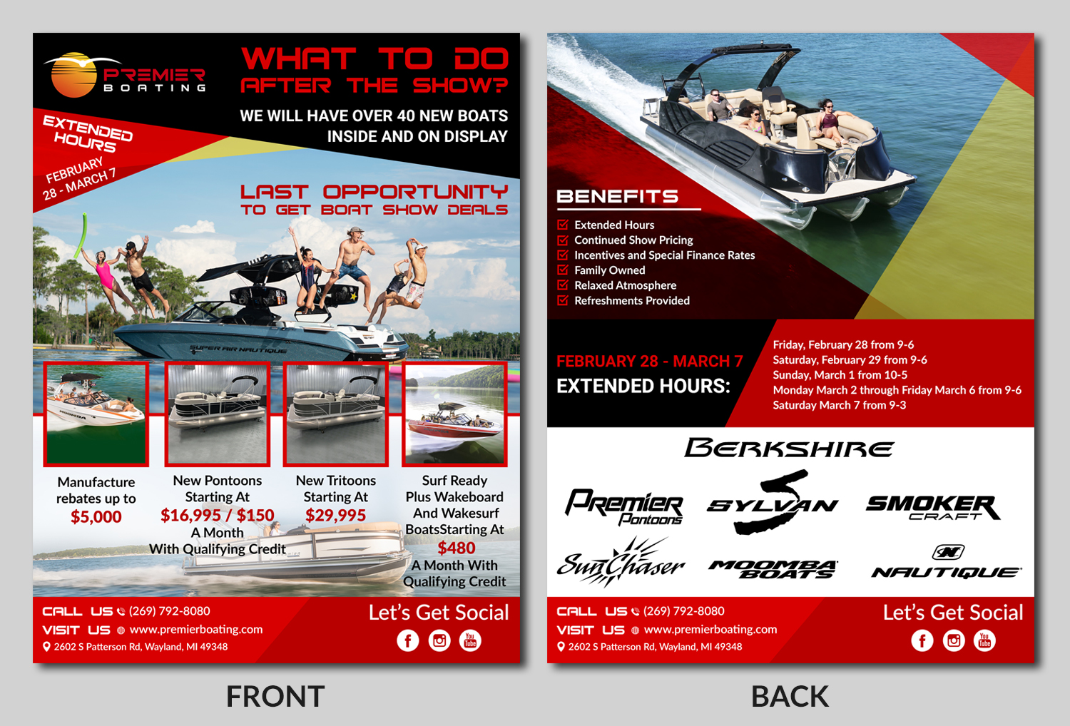 Flyer-Design von TSU Creations für Premier Boating | Design #23598548