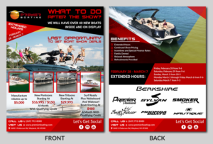 Post Boat Show Open House Flyer Design To Be Handed Out At Boat Show | Flyer-Design von TSU Creations