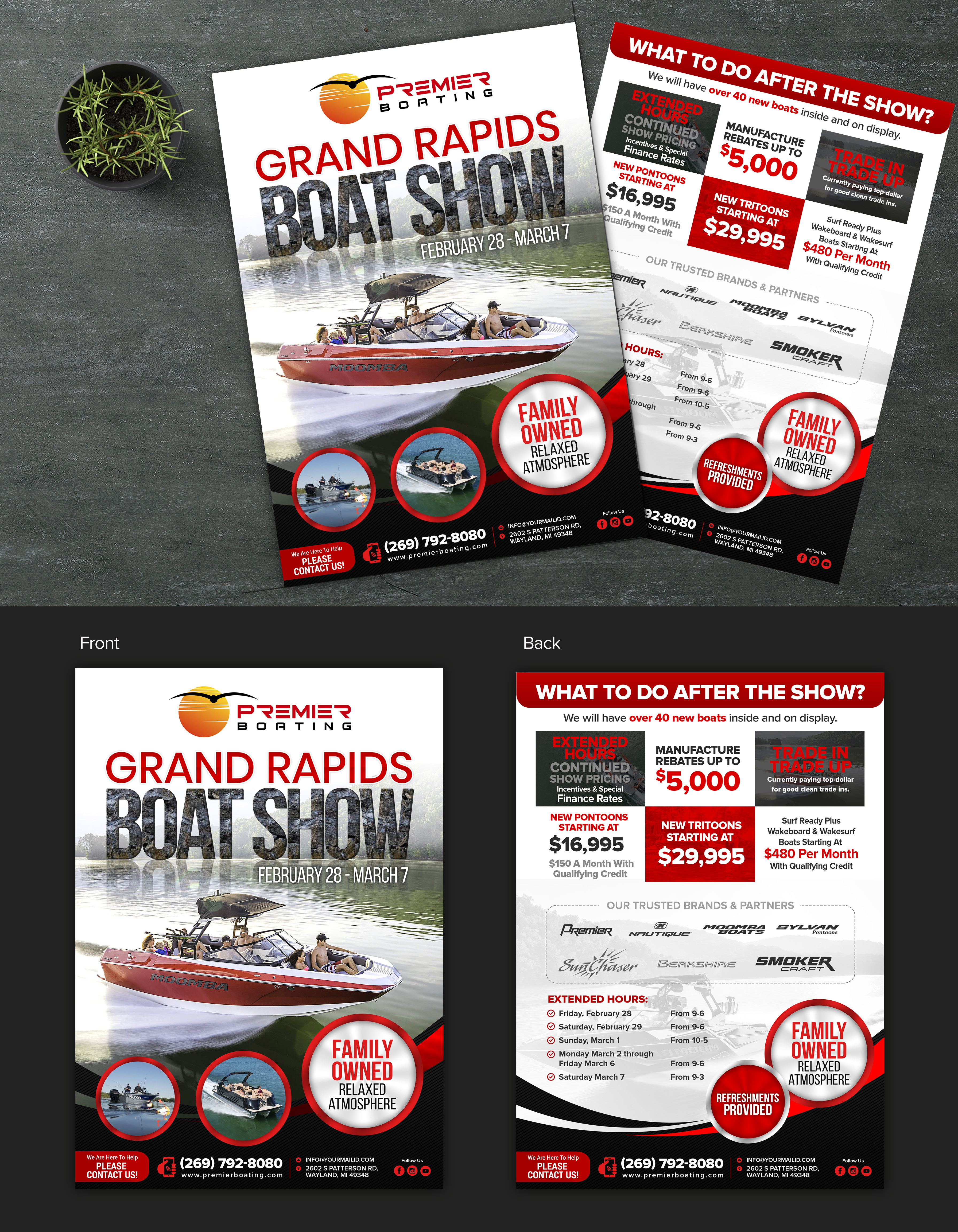Flyer Design by SAI DESIGNS for Premier Boating | Design #23585593