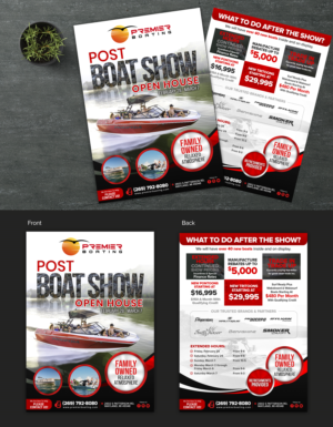 Flyer Design by SAI DESIGNS for Premier Boating | Design: #23606262