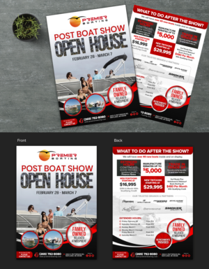 Flyer Design by SAI DESIGNS for Premier Boating | Design: #23610381