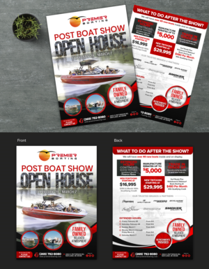 Flyer Design by SAI DESIGNS for Premier Boating | Design: #23678487