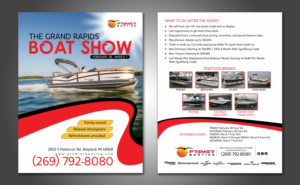 Post Boat Show Open House Flyer Design To Be Handed Out At Boat Show | Flyer Design by Hamm