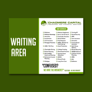 Financial Advisor needs waiting room sign  | Diseño de Flyer por M 8